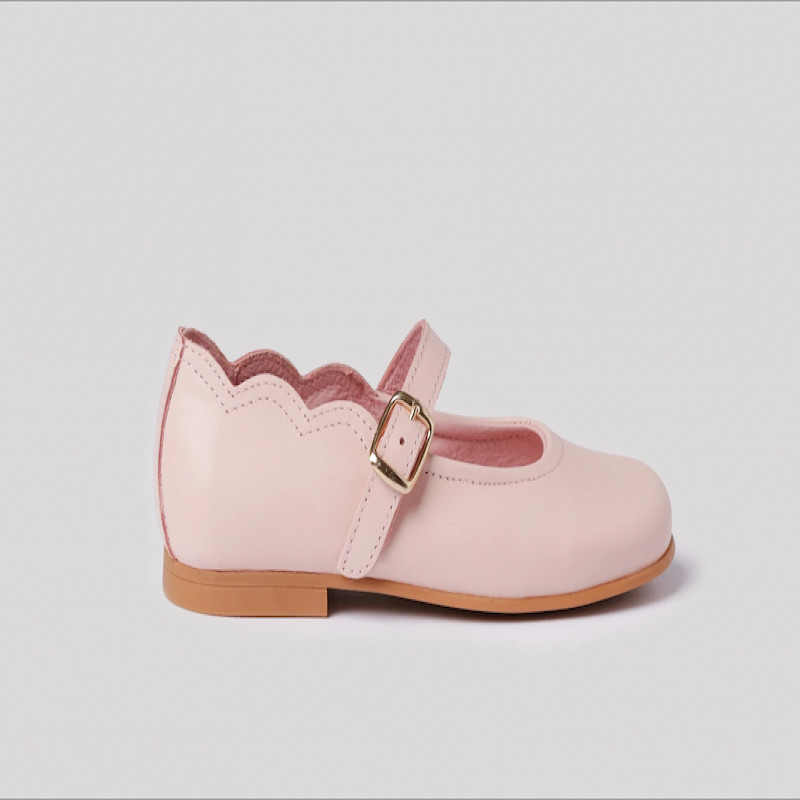 Made in Spain Ballerina NAPPA Leather SUPERFLEX ROSA EU25-EU31 Pink